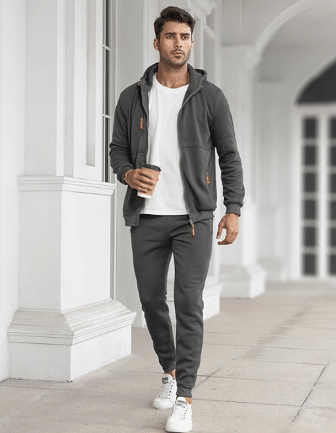 men's 2-piece jogging track suit at amazon